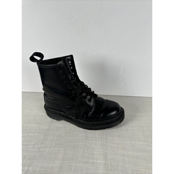 Amputee Shoe RIGHT BOOT Dr. Martens 1460 Mono Black‎ SZ 6 US Men/ 7 US Women - Picture 5 of 13